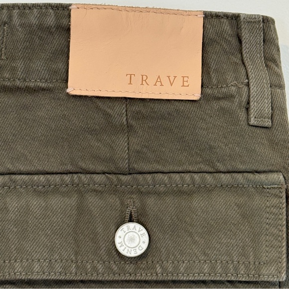 Trave Casual Khaki Cargo Shorts with Frayed Hem Women’s size 23 - Picture 3 of 6